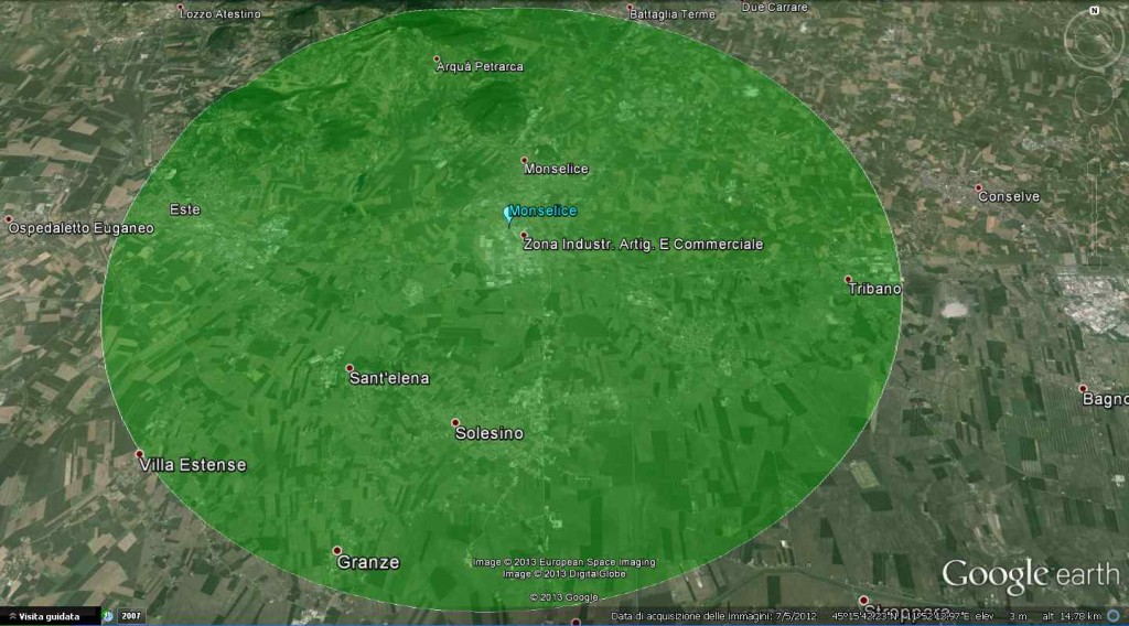 Copertura Internet ADSL WiFi Monselice PADOVA